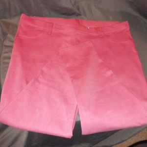 Serra Salmon Pink Stretch Capri Jeggings